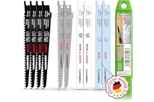 CONBRA® Sägeblätter Säbelsäge (10-teilig) - Kompatibel mit Bosch Säbelsägeblatt Holz & Säbelsägeblatt Metall - Sägeblätter für Säbelsäge - Sägeblatt Säbelsäge