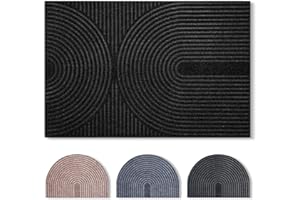 ‎TUOCAL Tuocal Fußmatte 60x90cm, rutschfeste Maschinenwaschbare Schmutzfangmatte, Teppich Wohnzimmer Innen und Außen Türmatte, Wasserdicht Fussmatte für Eingang, Flur, Haustür