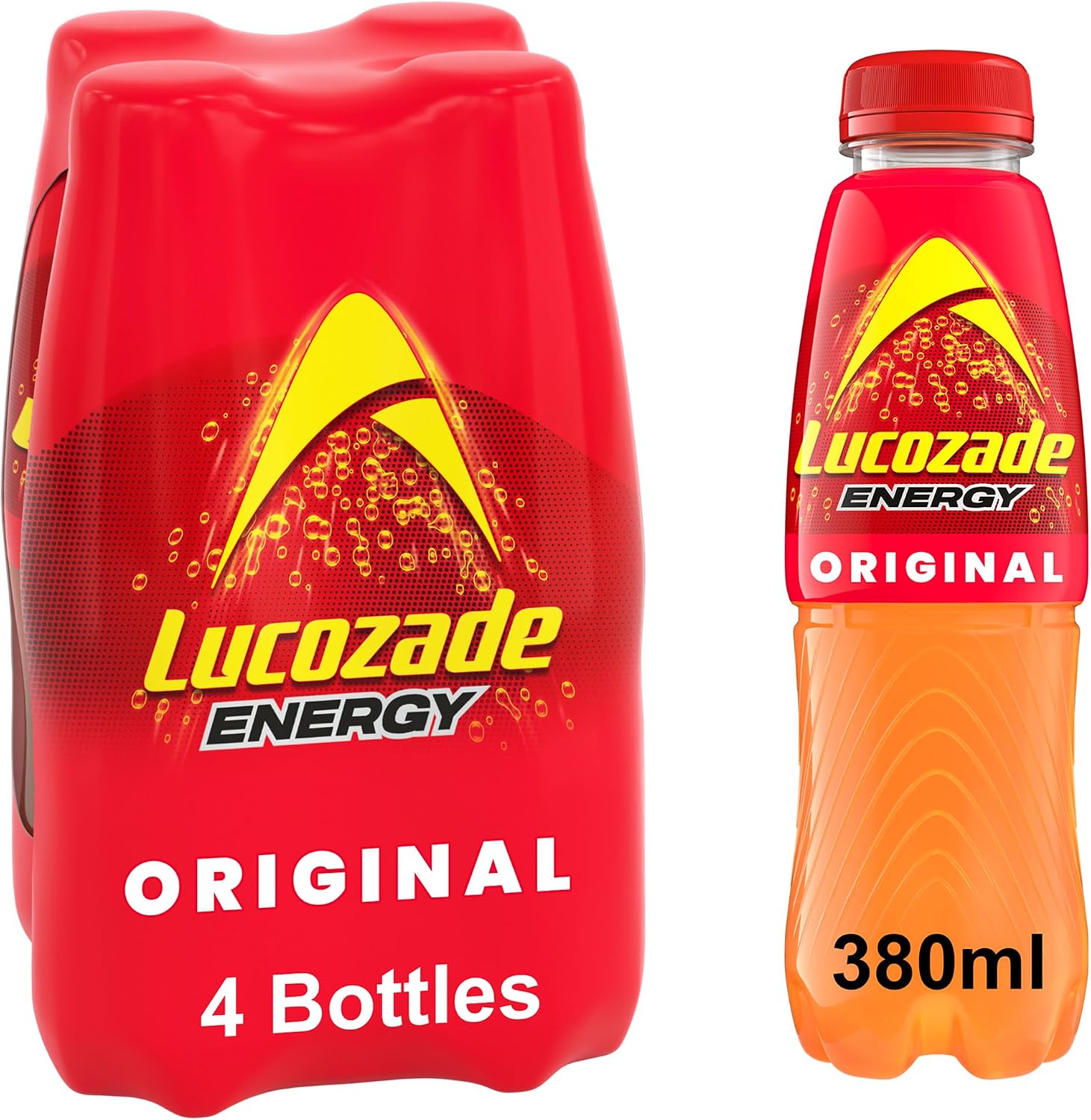 Lucozade Energy Original 380ml (Pack of 4)