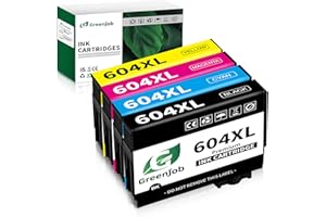 Greenjob 604XL Patronen für Epson 604 Patronen Kompatibel mit Epson Expression Home XP-2200 XP-2205 XP-3200 XP-3205 XP-4200 XP-4205 Workforce WF-2910 WF-2930 WF-2935 WF-2950 (4er-Pack)