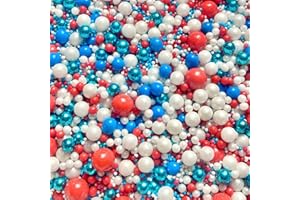 BAKE BOX BOUTIQUE Blue red white sonic sprinkles blend chocolate balls dad cupcake cookies cake toppers pearls 100s and 1000s sports football team colours British royal men male boys NATIONAL TREASURE