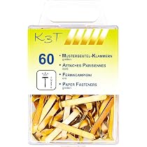 Lxtness (Gold) 100 Stück Mini Brads Musterbeutelklammern