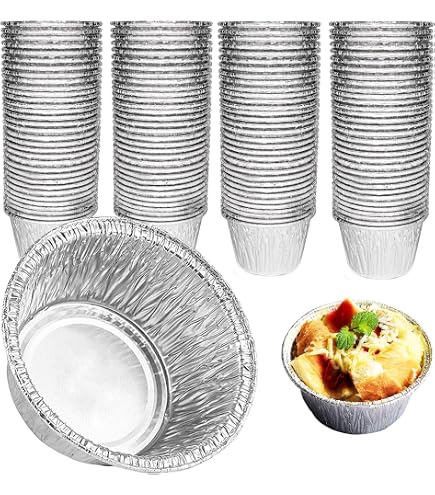 Mamatura Lot de 25 bols ronds en aluminium - Compatible avec de
