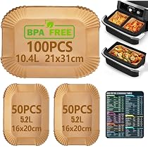 Carta Da Forno Per Friggitrice Ad Aria Ninja Flex Drawer Dual Zone Af500eu 104 L Accessori Per Friggitrice Ad Aria Ninja Foodi Af500eu Af500eucp Compatibile Anche Con Cecotec Dual 9000 9 L 95853608