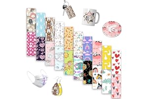 ‎LUCKIGUCK LUCKIGUCK Infusible Transfer Ink Sheets Unschmelzbare Transfer-Tintenblätter, Farb- und Mustertransferfolie (Type D)