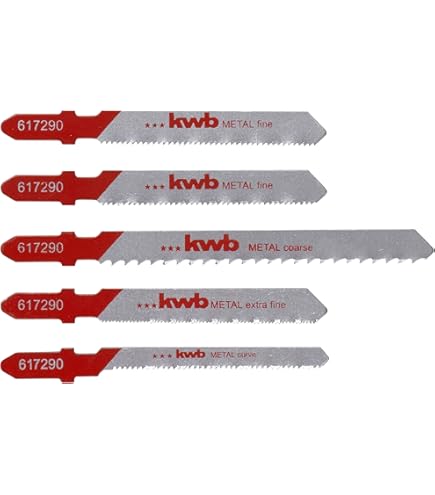 STIER Stichsägeblätter 24 Zähne - 5 Stück Set Für STS-100