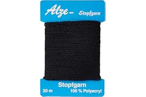 Trimz Darning Wool, Black, 1x20m