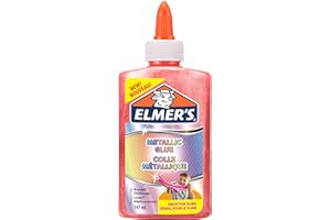 Elmer's Metallic-PVA-Kleber | ideal zur Herstellung von Schleim | auswaschbar | pink | 147 ml | 1 Stück