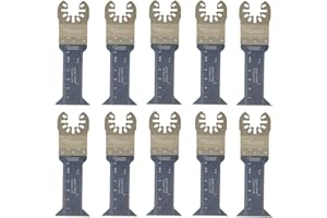 10 x SabreCut SP44L_10 Fast Fit Long Bois Lames pour Dewalt Stanley Black et Decker Bosch Fein (Pas StarLock) Makita Milwaukee Parkside Ryobi Worx Multitool Outil multifonction Accessoires