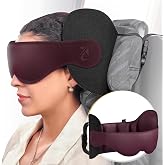 Bonairest Travel Pillow, Cervical Travel for Airplane Neck | 3D Mask Head Strap for Sleeping, 360&deg; Support, Travel Essentials