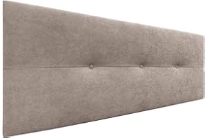 DHOME Cabecero de Polipiel o Tela AQUALINE Pro cabeceros Cabezal tapizado Cama Lujo (Tela Tierra, 150cm (Camas 150/160))