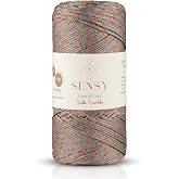 Sensy 2 Mm Multi Sparkle Simli Polyester Makrome İpi (Vizon)