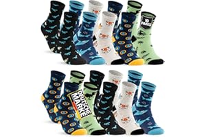 sockenkauf24 Calcetines para Niño y Niña (10 Pares) Algodón