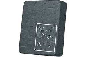 MAXIJIN Waterproof Sofa Seat Cushion Cover Jacquard Sofa Seat Cover Non-Slip Couch Seat Slipcover Protector Replacement for Individual Cushion with Elastic Bottom (Dark Grey, Large 1 Seater)