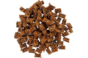 AVANZONA Friandises pour Chiens, Snacks Viande Séchée Naturelle, Cubes de Canard. 80g.