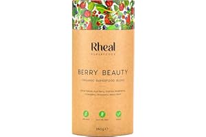 Rheal Berry Beauty, 150g (30 Servings), Organic Beauty Supplement Powder for Women with 7 Superfoods, Source of Vitamin C & Antioxidants, Skin Health & Glowing Complexion, Plant Based