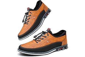 ASIFN Hommes Oxford Cuir Chaussures Décontractées Moccasin Respirant et Luxueux Bureau de Conduite Marche Chaussures à Lacets Affaires