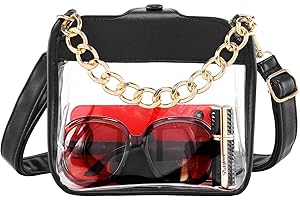 CHIC DIARY Clear Bag For Women Transparent Crossbody Bag Small Shoulder Bag Concert Stadium Approved Transparent Pruse