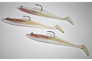 BLOODHEAD SANDEELS 4" Sidewinder Bloodhead Sandeels 6" pack of 3