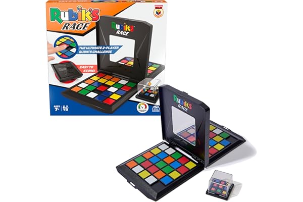 RUBIK'S - Rubiks Race Game: Juego de Mesa Clásico de Secuencias Lógicas Uno contra Uno para Dos Jugadores - 6066927 - Juegos de Mesa para Niños 8 años + - Juguetes Niños 8 años +
