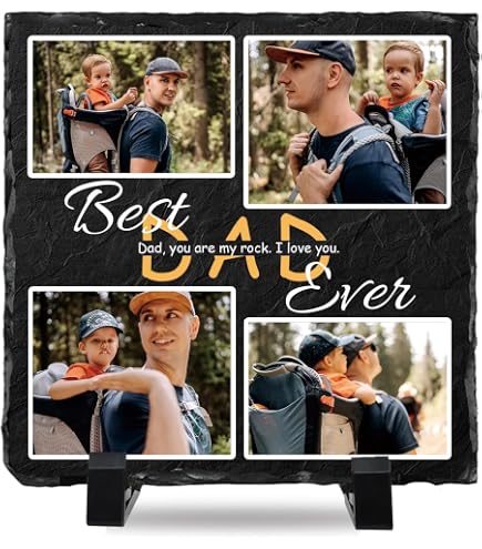 INNObeta Grandpa Picture Frame Gift - "Papa & Me" Wooden Frame For 4x6 Photos, Birthday, Father's Day, Christmas Present - View #4