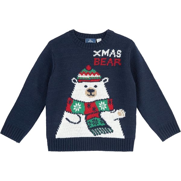 Pull Hiver Garçon Fille Pull De Noël Pour Enfant MARIELA KIDS - Motif Renne Ou Dino - Coton Doux - Taille 3 à 11 Ans Pull Noël Enfant Mariela