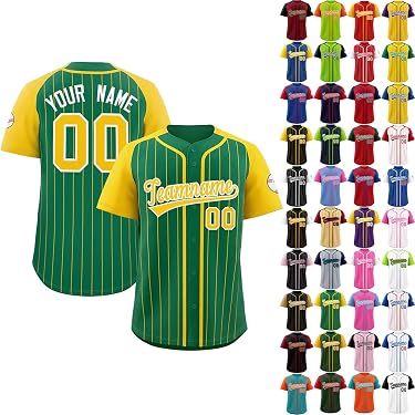 Maglia Da Baseball Uomo Con Bottoni - Casuale In Cotone Tinta Unita, Ideale Per Squadre O Tempo Libero - Marca Ma Croix - Foto 4