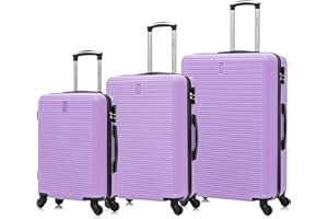 CELIMS Set Valigie 5 Pezzi - Valigia Grande 23 kg + Valigia Media + Valigie Bagaglio a Mano | Viola