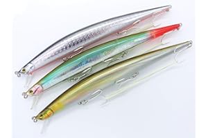 momolures - Tide Shore Minnow 175 26g Sistema de transferencia de peso silencioso flotante para pesca de lubina, lubina, salmón