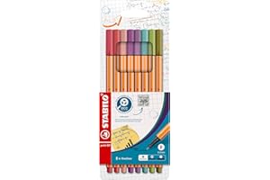 Cienkopis - STABILO point 88 etui 8 kolorów