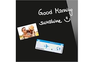 ‎SIGEL Sigel B1101 Glas-Magnettafel BeBoard schwarz, 45 x 45 cm, Memoboard magnetisch & beschreibbar, incl 2 Neodym-Magnete, rahmenlos, für Wohnung und Büro