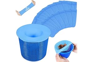 LIVESTN Pool Skimmer Socken, 20 Stück Skimmer Filter Netz Schwimmbad Skimmer Socken Pool Filter Saver Socken Netz, Für Pool Skimmer Korb Schwimmbad Filter Schlacken,Blätter Öl,Pollen,Insekten (20)