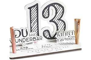13 Geburtstag - 13 Jahre 3D-Holzkarte | Geldgeschenke, 13 Geburtstag Mädchen, 13 Geburtstag Jungen, 13 Geburtstag, 13. Geburtstag Mädchen, 13 Geburtstag Deko, 13. Geburtstag Jungen