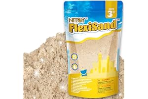 NiToy 1kg Magic Sand für Kinder, Nachfüllpackung für sensorisches Sandkastenspielzeug, ideal für kreatives Indoor-Sandspiel (Originalfarbe)