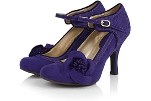 Ruby Shoo Belle Divino Exclusive Anna Royal Blue Lace Mary Jane