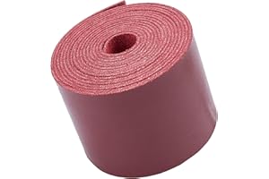 GORGECRAFT Leather Straps Strips 2 inch Wide Flat Cord DIY Leather Strap 78 inches Long for Making Bag Strap Furniture Handles Red wine