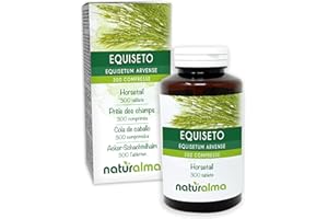 ‎NATURALMA Skrzyp polny (Equisetum arvense) ziele Naturalma - 150 g - 300 tabletek - Suplement diety - Naturalne i Wegańskie