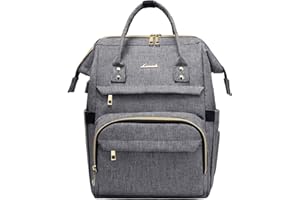 LOVEVOOK Sac à Dos pour Ordinateur 14 15.6 17 Pouces, Sac Ados Femme Imperméable, Sac a Dos PC Portable élégant avec Port de Chargement USB, pour Collège Affaires