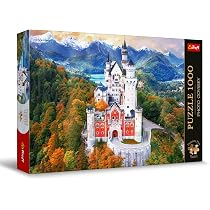 Ravensburger Puzzle 1000 Pezzi, Scuole Neuschwastein – Puzzle Adulti +14 anni, 98 x 37.5 cm, Puzzle per Adulti Panorama, Collezione Germania, Idee Regalo
