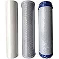 Reverse Osmosis RO Unit Filter Kit Set Including Sediment Carbon Block and GAC