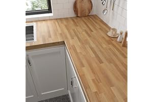 VaryPaper Papier Peint Imitation Bois Brun Clair 40cmx200cm Film Adhésif pour Meuble Stickers en Bois Autocollant Cuisine Porte Bureaux Escaliers Rouleau Vinyle