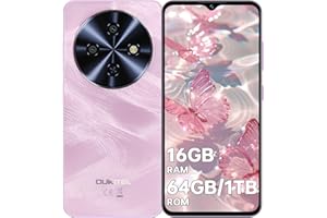 OUKITEL C5 Smartphone Pas Cher, Écran 6,52" HD/60Hz, Telephone Portable Pas Cher 16(4+12) GO+64GO/TF 1TO, Batterie 5000mAh, 13MP+5MP, Telephone 4G Dual SIM/Prise Casque 3.5mm/GPS/Face ID/OTG, Rose