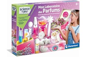 Clementoni - 52278 - Science et Jeu - Mon Laboratoire des Parfums - Jeu Scientifique - Créations Parfumées Personnalisées - Fragrances et Bases Cosmétiques - Jeu pour Enfants à partir de 8 Ans