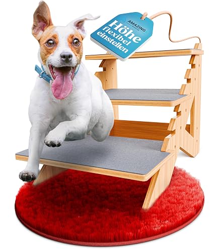 Pet Gear Pet Step IV Haustiertreppe für kleine Hunde und Katzen bis zu 22,7 kg, leicht, einfache Montage (kein Werkzeug erforderlich) – erhältlich in 2 Modellen, 2 Farben Haustier