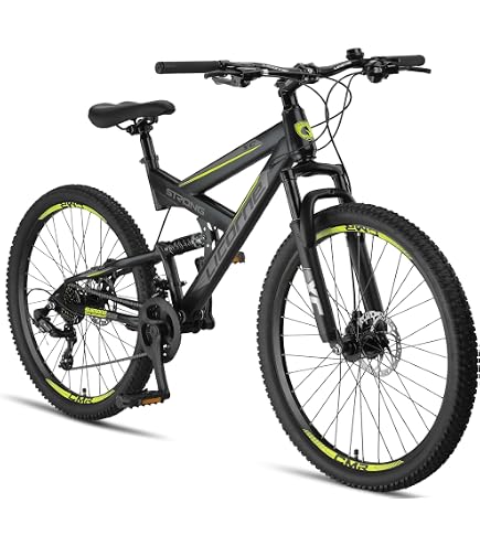 ARBGO VTT Pliable 26 Pouces 21 Vitesses - Vélo Tout Terrain Qualité Supérieure Pour Ados & Adultes, Cadre Acier Haute Teneur Carbone, Freins Disque Mécaniques, Hauteur Réglable