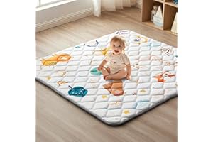 Hamino Krabbeldecke Für Baby 150 X 150CM, Krabbelmatte Babymatte Faltbar, Weich und Rutschfest Spielmatte babydecke, Geeignet Für Kinderzimmer Bodenmatte (Tier)