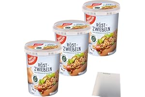 Gut&Günstig Röstzwiebeln knackig & knusprig 3er Pack (3x150g Dose) + usy Block