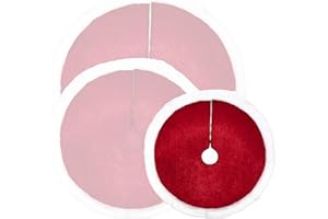 COM-FOUR® Copertura per albero di Natale Premium per la protezione dagli aghi di pino - Copertura per albero di Natale rotonda per l'albero luminoso - Base in design natalizio per regali e decorazioni