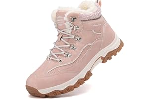 ARRIGO BELLO Donna Stivali da Neve Invernali Scarpe Allineato Pelliccia Caloroso Caviglia Piatto Stivaletti Sportive Boots Escursionismo 36-41