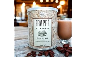 PALMA HOT CHOCOLATE PALMA Chocolate Frappe Milkshake | No Gluten, No GMO, No Palm Oil, No Hydrogenated Fat | Perfect for Frappe, Milkshake and Smoothie | Made in Italy | 500g (25 Servings)